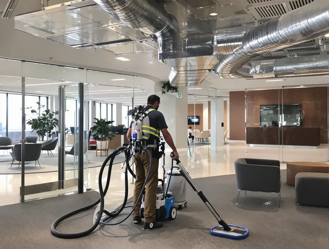 Commercial duct cleaning service by Westport Air Duct Cleaning in Westport