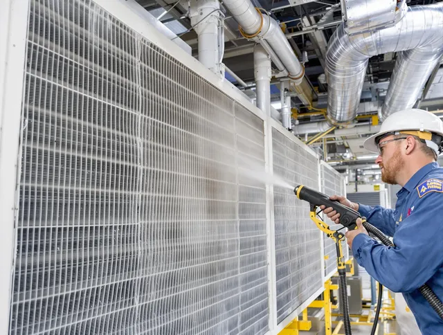Professional commercial coil cleaning by Westport Air Duct Cleaning in Westport