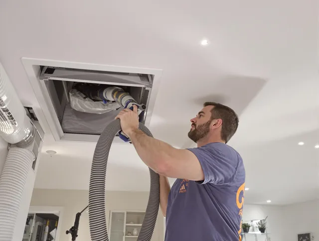 Precision indoor duct cleaning by Westport Air Duct Cleaning in Westport